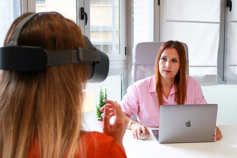 Terapia de psicología con realidad virtual